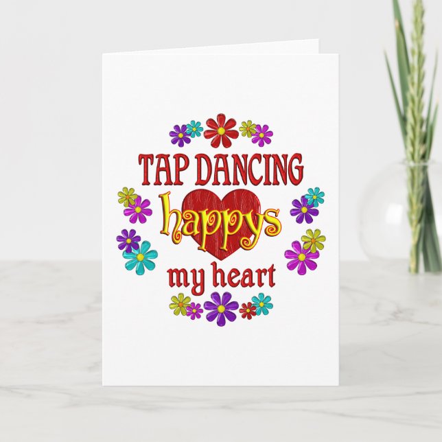 Happy Tap Dancing Card (Front)