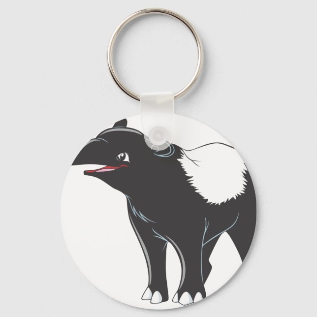 Happy Tapir Keychain (Front)