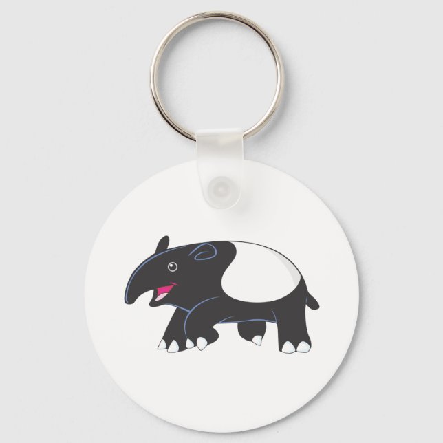 Happy Tapir Keychain (Front)