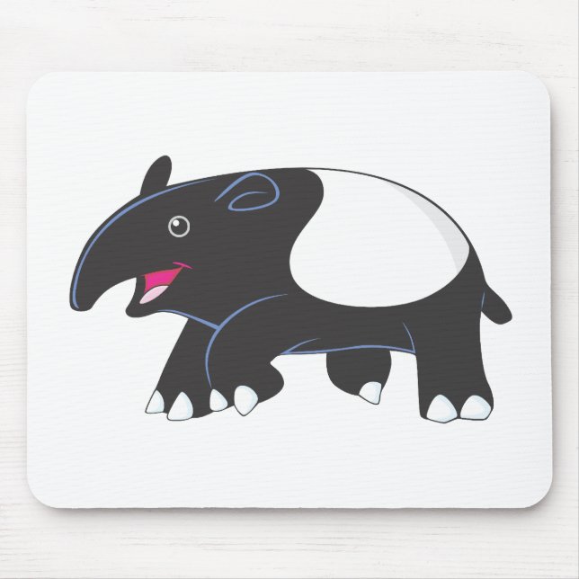 Happy Tapir Mouse Pad (Front)