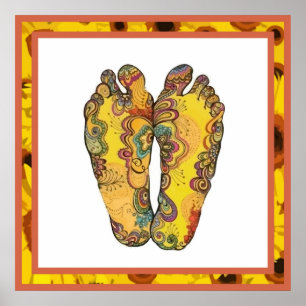 Happy Tappin' Hippy Feet Poster