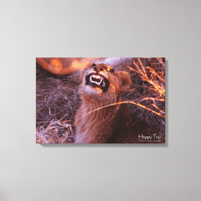 Happy Tau Canvas Print (Front)