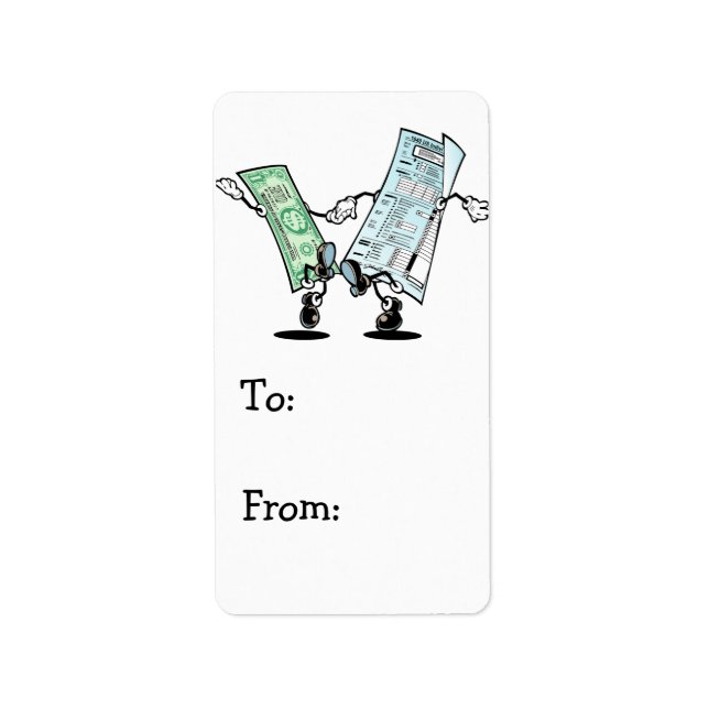 happy tax day label (Front)