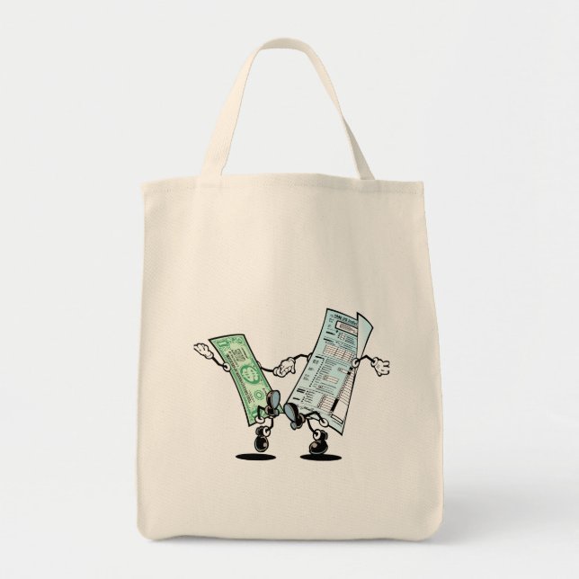 happy tax day tote bag (Front)