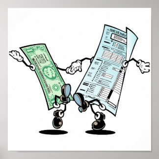 Happy Tax Refund Design Poster
