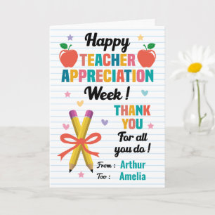 Happy Teacher Appreciation Week Card