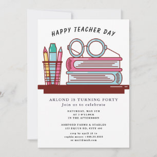 happy teacher day  Birthday Invitation