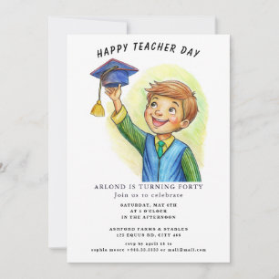 happy teacher day  Birthday Invitation