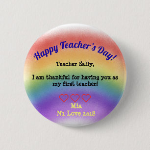 Happy Teacher’s Day 2 Inch Round Button