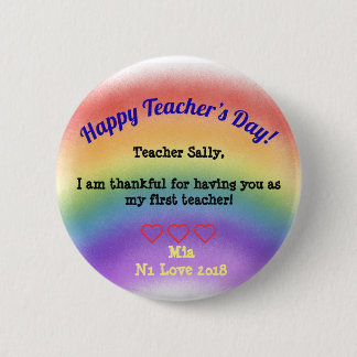 Happy Teacher’s Day 2 Inch Round Button