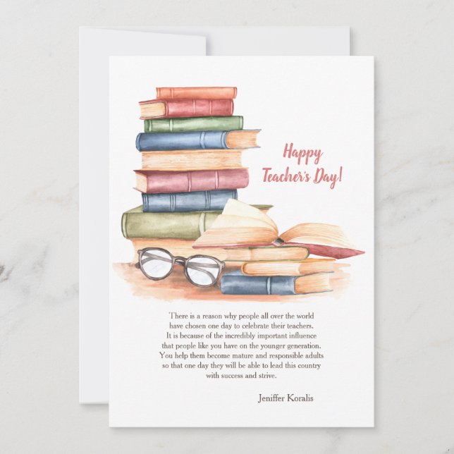 Happy Teacher's Day Card (Front)