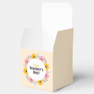 Happy Teacher's Day Wild Flowers Favor Box