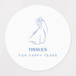 "Happy Tears" Modern Labels for Tissues, Kleenex