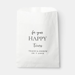 Happy Tears Wedding Tissues Packets – Thoughtful Favour Bag