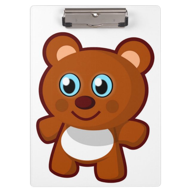 HAPPY TEDDY BEAR CLIPBOARD (Front)