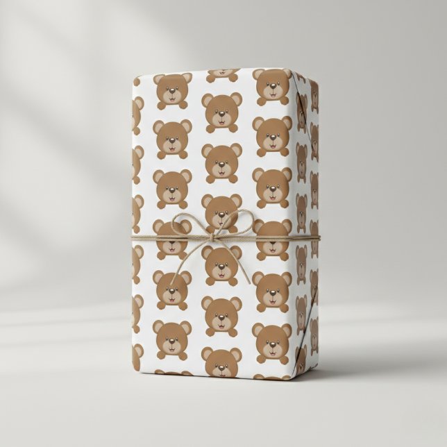 Happy Teddy Bear Gift Wrap – Instant Smiles (The cutest way to wrap a gift.)