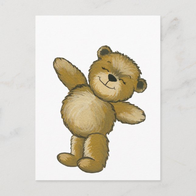 Happy Teddy Postcard (Front)