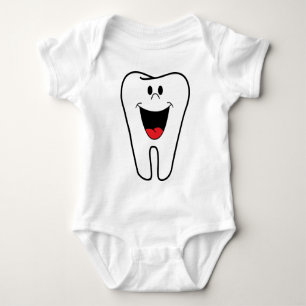 Happy teeth customizable for your Dental practice Baby Bodysuit