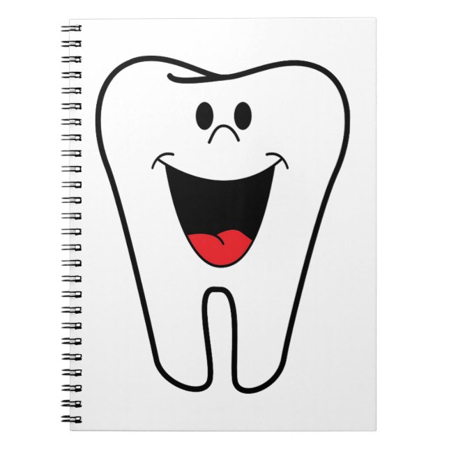 Happy teeth customizable for your Dental practice Notebook (Front)