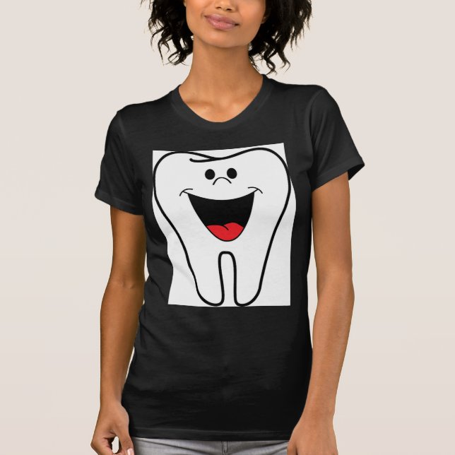 Happy teeth customizable for your Dental practice T-Shirt (Front)
