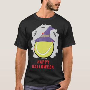 Happy Tennis Halloween - Funny T-Shirt