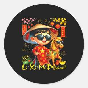 Happy Tet Chuc Mung Nam Classic Round Sticker