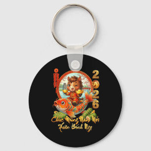 Happy Tet Chuc Mung Nam Moi 2026 Li Xi Me Please K Keychain