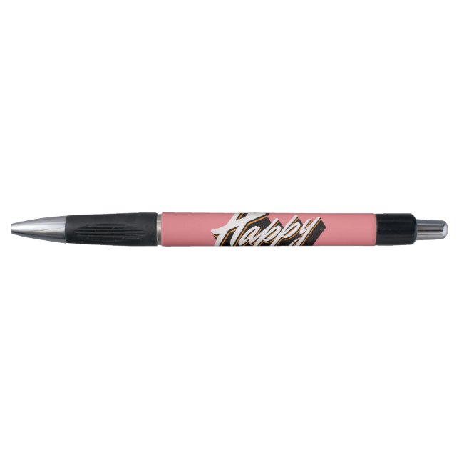 Happy text design pen (Front)