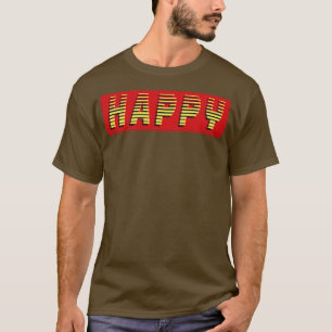 Happy Text T-Shirt