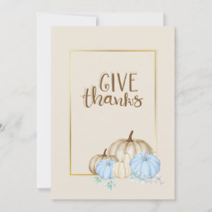 Happy thanks giving announcement invitation Card.