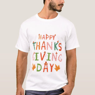 Happy Thanks Giving Day Shirt,Thankful Fall  T-Shirt