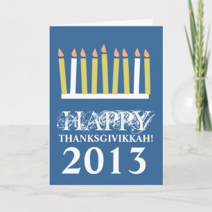 Happy Thanksgivikkah Holiday Card