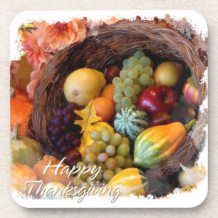 Happy Thanksgiving 10 Coaster