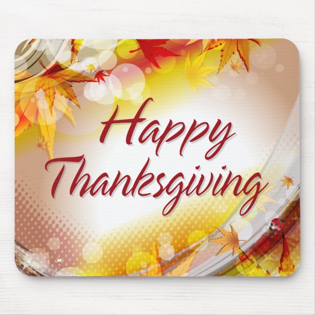 Happy Thanksgiving 11 Mousepad (Front)