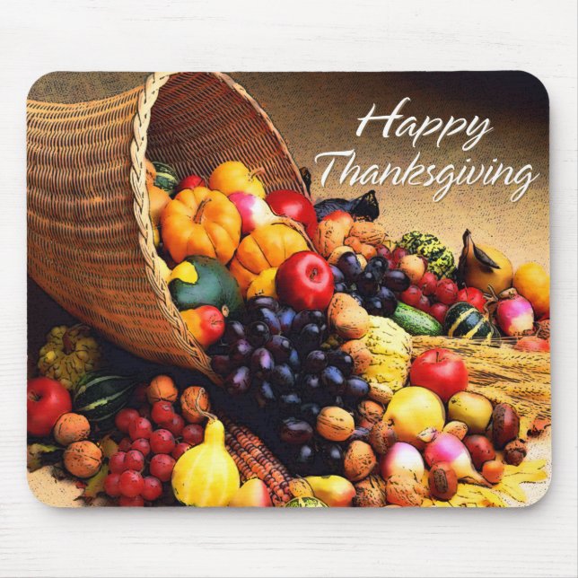 Happy Thanksgiving 12 Mousepad (Front)