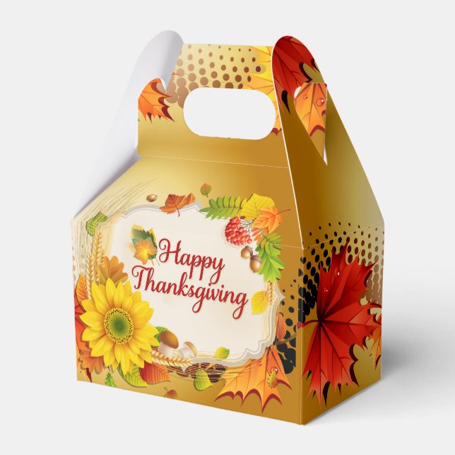 Happy Thanksgiving 13A Options Favor Box (Front Side)