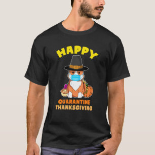 Happy Thanksgiving 2020 Corgi Dog Mask Quarantine T-Shirt