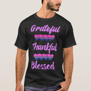 Happy Thanksgiving 2021  Grateful Thankful Blessed T-Shirt