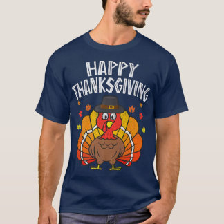 Happy Thanksgiving 2022 Funny Turkey day Autumn Fa T-Shirt