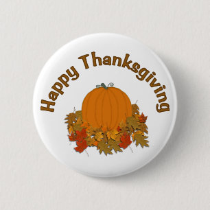 Happy Thanksgiving 2 Inch Round Button