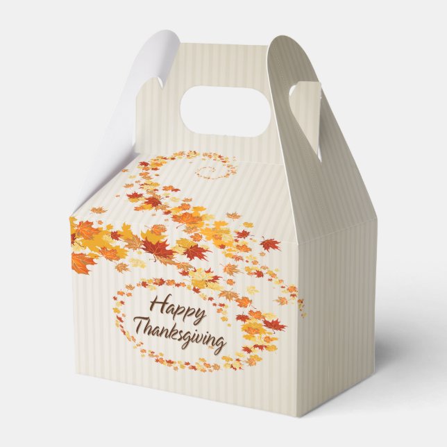 Happy Thanksgiving 4A Options Favor Box (Front Side)