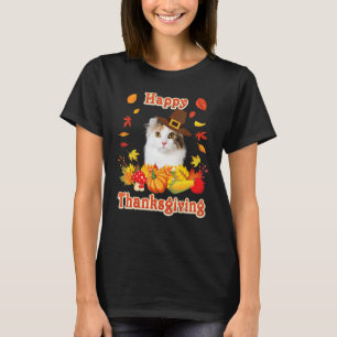 Happy Thanksgiving American Curl Cat I'm Thankful  T-Shirt