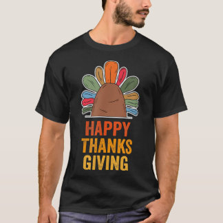 Happy Thanksgiving Autumn Fall Design Thankful Tha T-Shirt