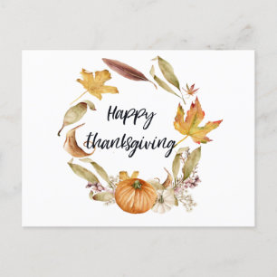Happy Thanksgiving, Autumn Greeting Card