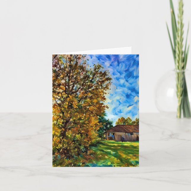 Happy Thanksgiving - Beautiful Fall Day Card (Front)