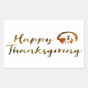 Happy Thanksgiving (bokeh turkey lights) Sticker