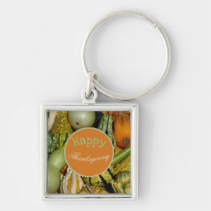 Happy Thanksgiving Bountiful Harvest Keychain