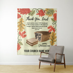 Happy Thanksgiving BREAD OF LIFE Tapestry