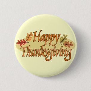 Happy Thanksgiving button