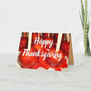 HAPPY THANKSGIVING  CANDY APPLES card